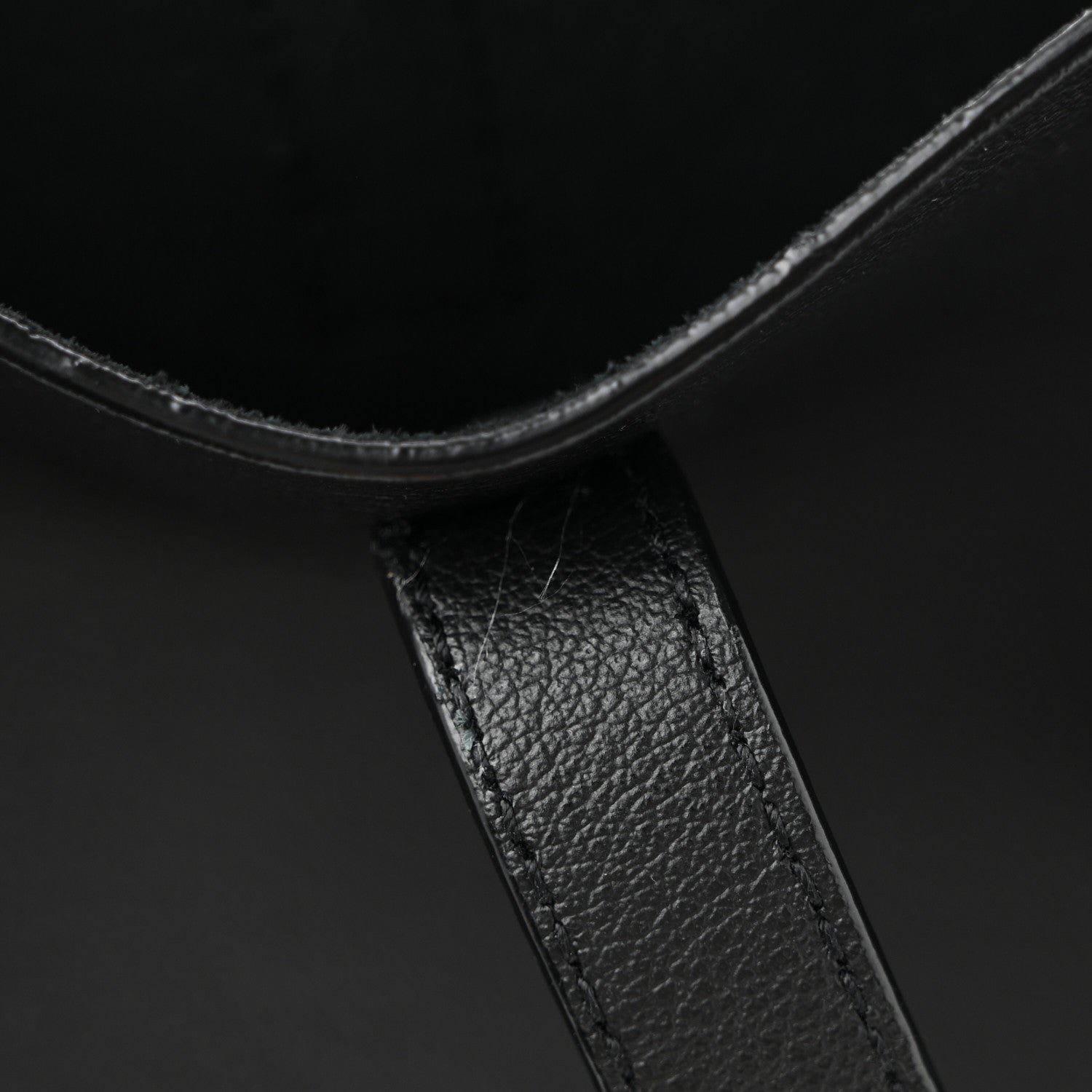 Calfskin Large Shopping Tote Black