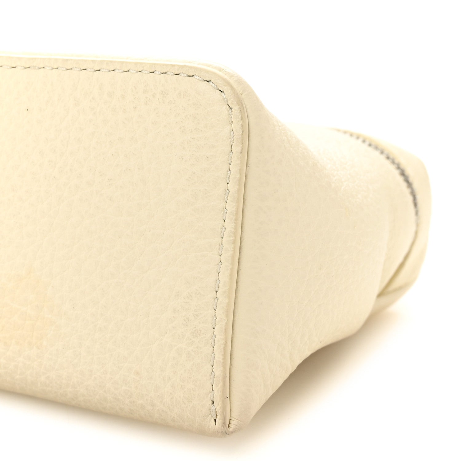 Grained Calfskin L19 Extra Pocket Pouch Whisper White