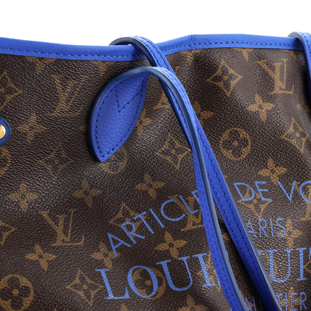 Louis Vuitton Neverfull Tote Limited Edition Ikat Monogram Canvas MM