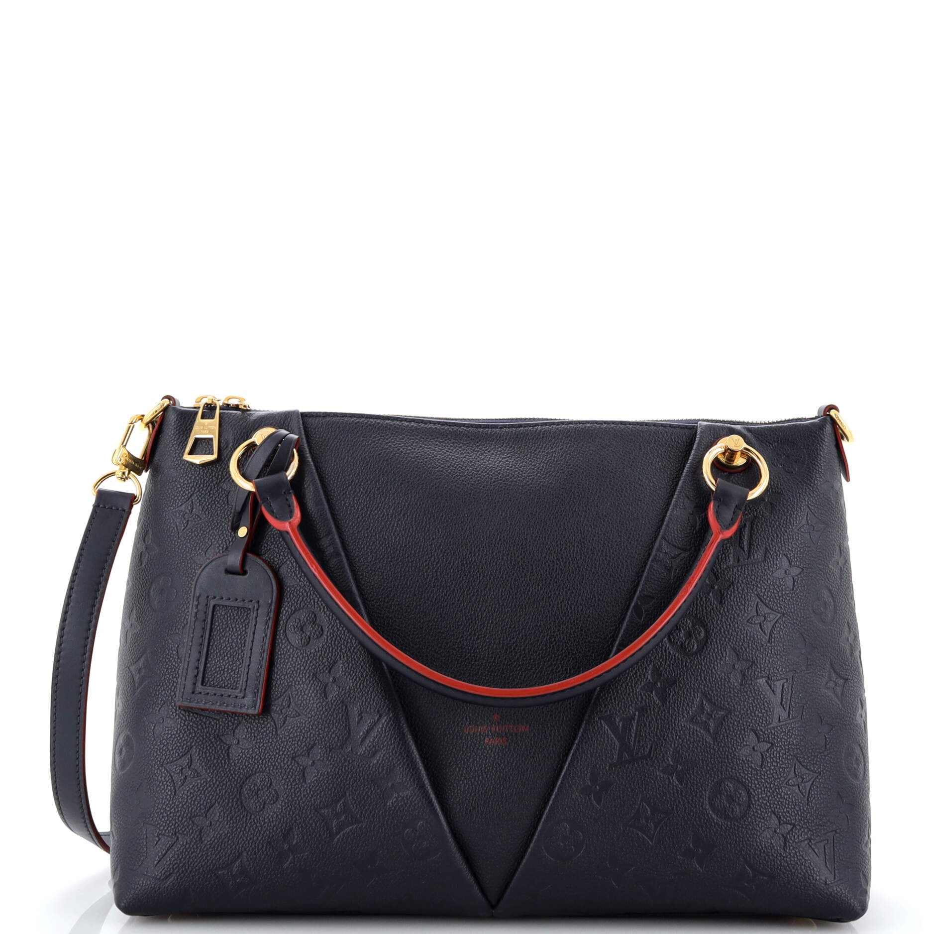 Louis Vuitton V Tote Monogram Empreinte Leather MM
