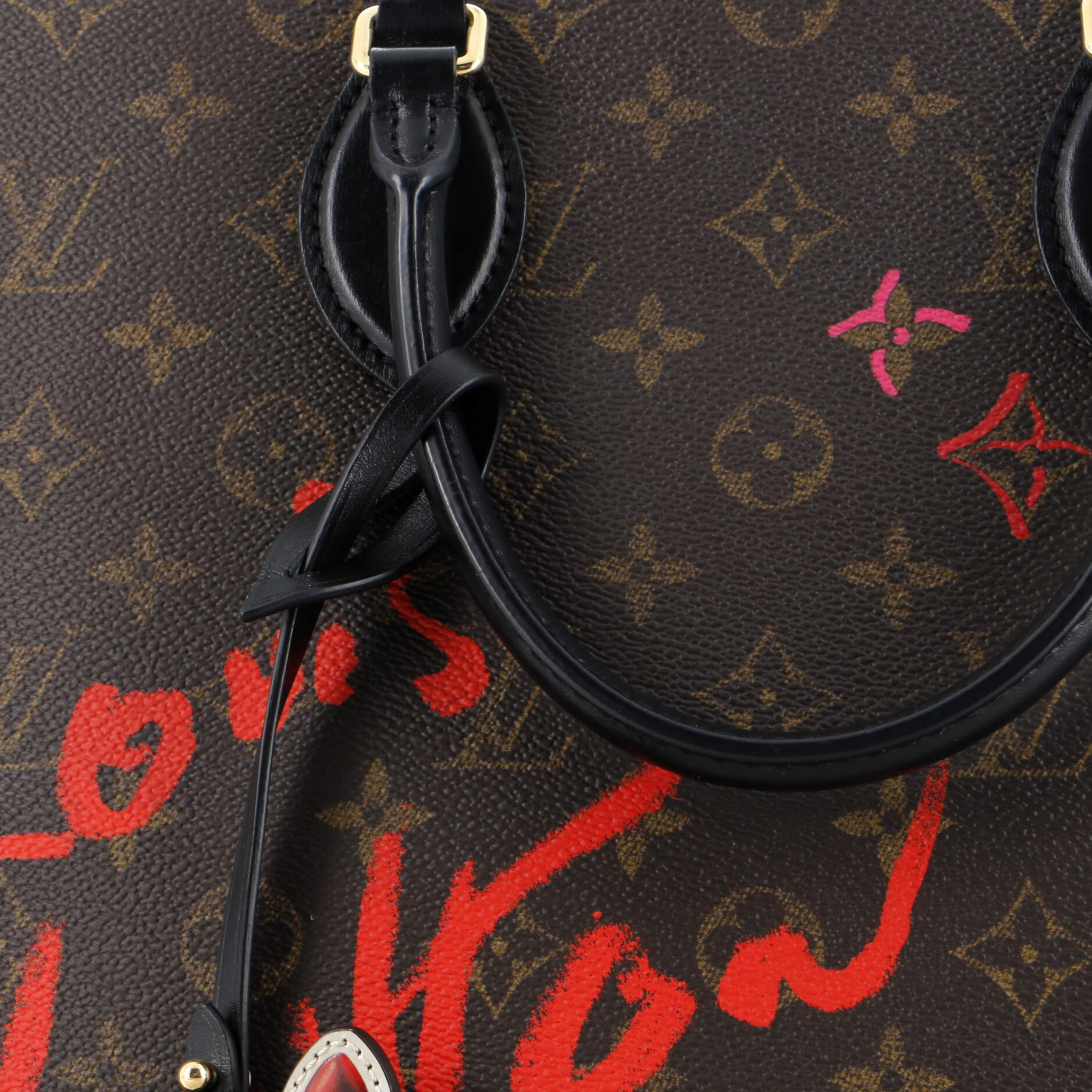 Louis Vuitton OnTheGo Tote Limited Edition Fall in Love Monogram Canvas MM