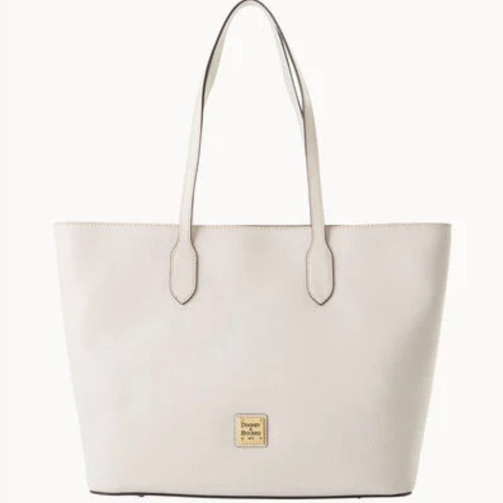 DOONEY & BOURKE Large Saffiano Tote in Ecru NWT
