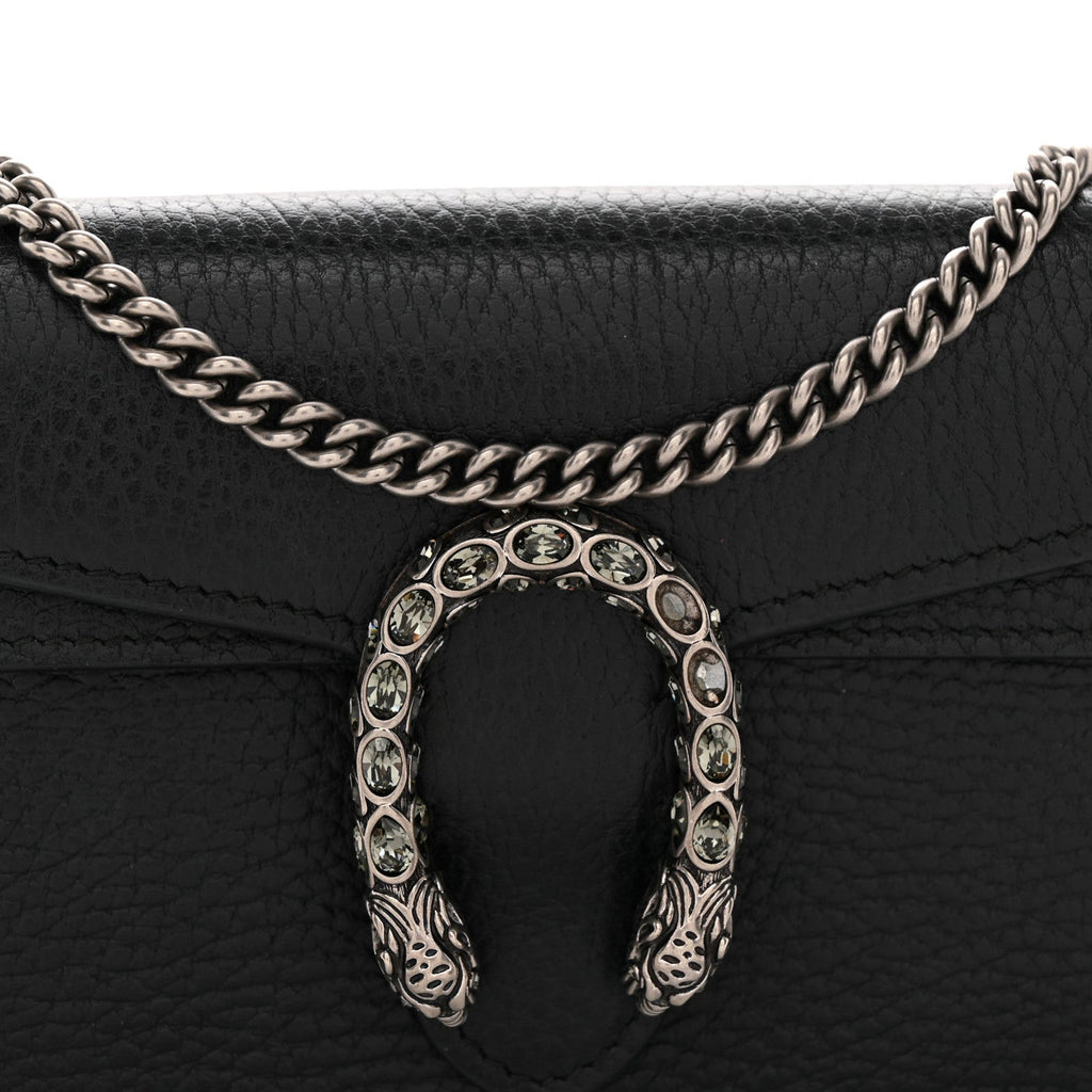 Calfskin Super Mini Dionysus Shoulder Bag Black