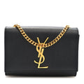 Grain De Poudre Small Monogram Kate Satchel Black