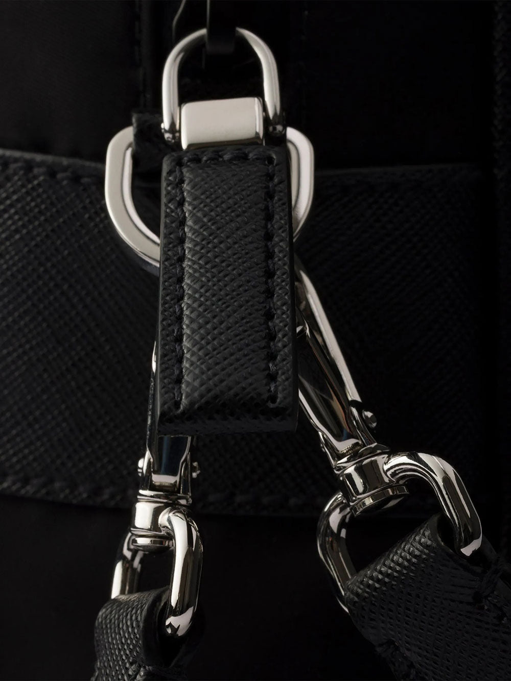 Prada Men Logo-Plaque Nylon Messenger Bag