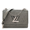 Epi Twist Shoulder Bag MM Platine