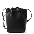 Calfskin Mini Bucket Bag Black Royal Blu