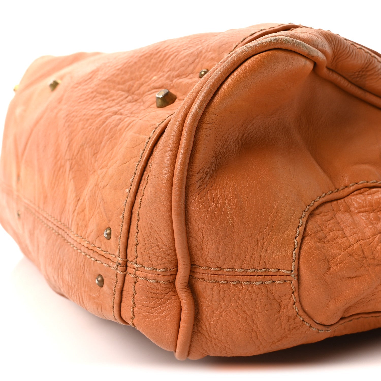 Calfskin Medium Paddington Satchel Tan