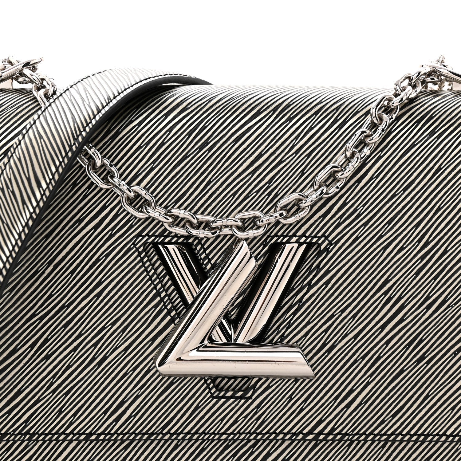 Epi Twist Shoulder Bag MM Platine