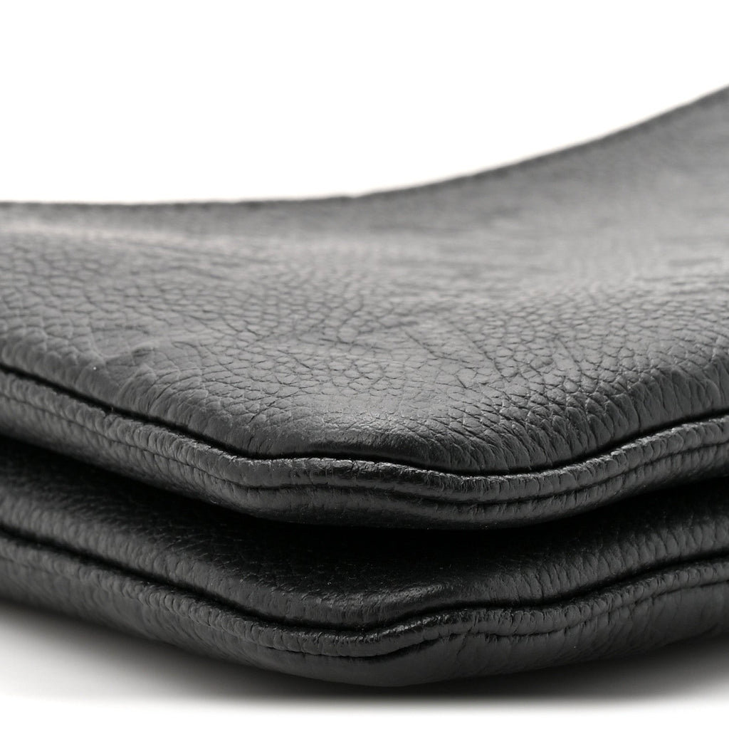 Empreinte Double Zip Pochette Black