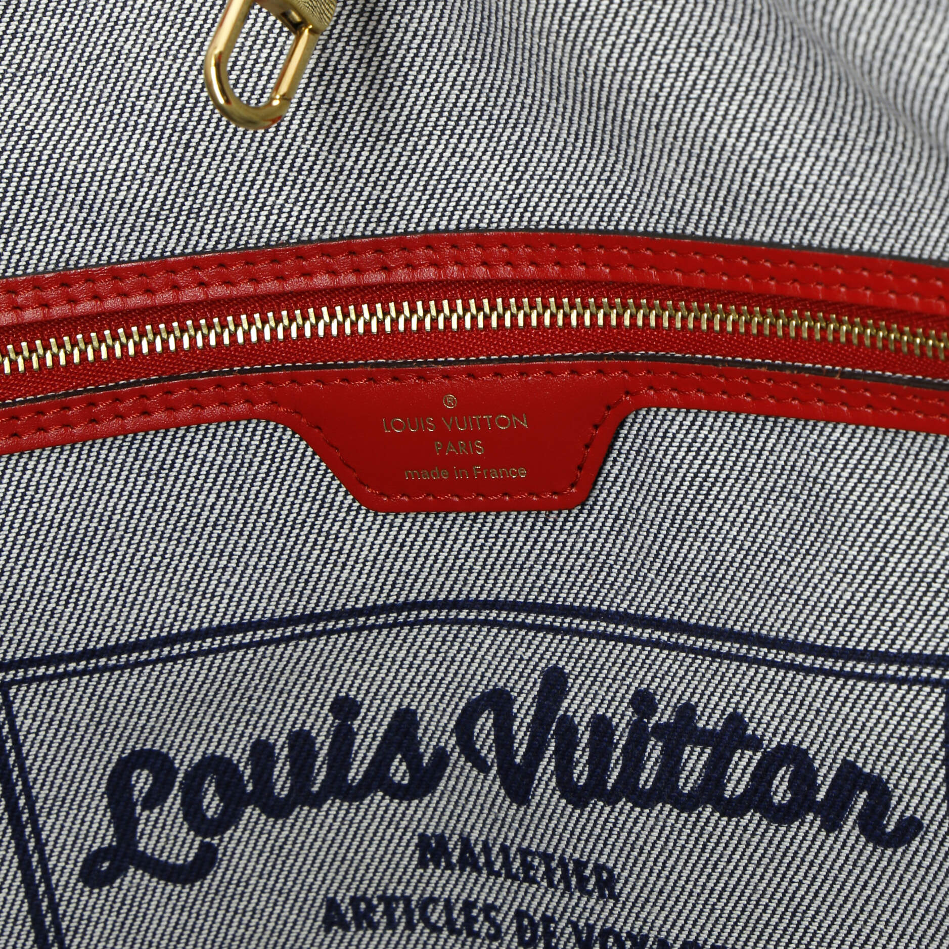 Louis Vuitton Neverfull Tote Damier and Monogram Patchwork Denim MM
