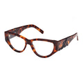 MCM Eyeglasses Cat Eye Full Rim, Dark Havana Frame and Clear Demo Lenses Lens MW5004052