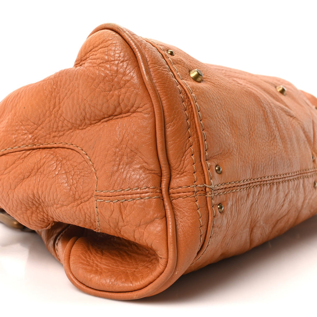 Calfskin Medium Paddington Satchel Tan