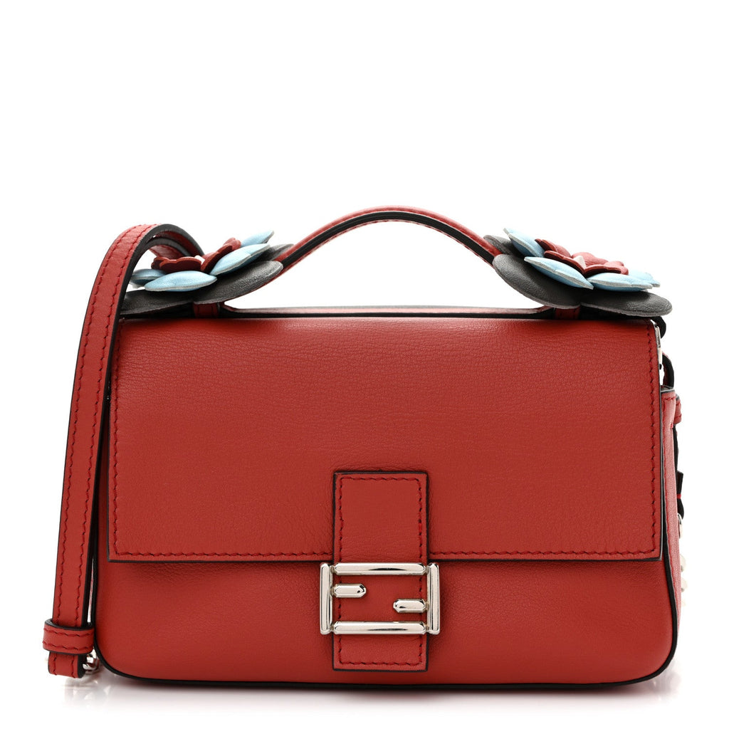 Vitello Dolce Flowerland Bi-Color Studded Micro Double Baguette Bloody Mary Carbone