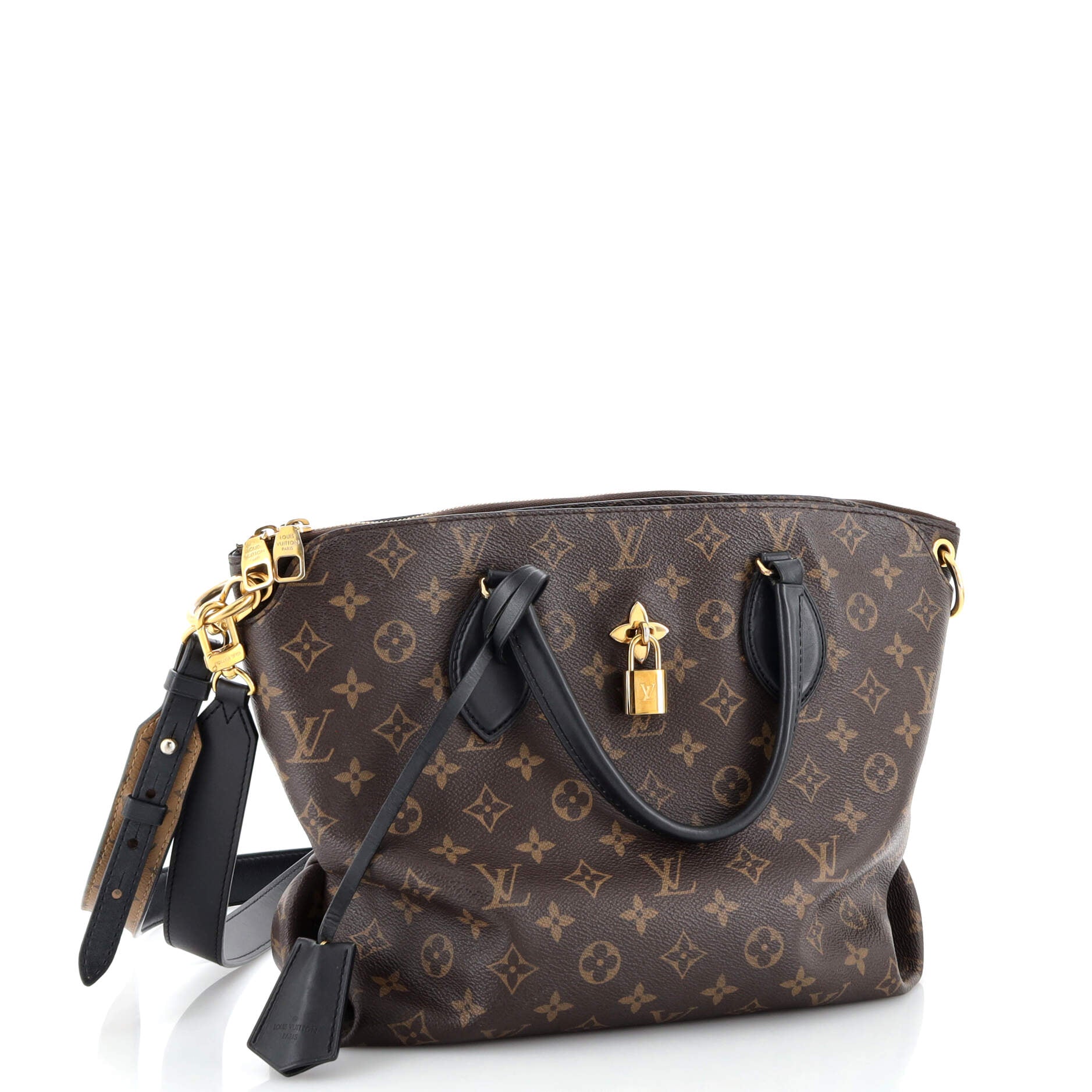 Louis Vuitton Flower Zipped Tote Monogram Canvas MM