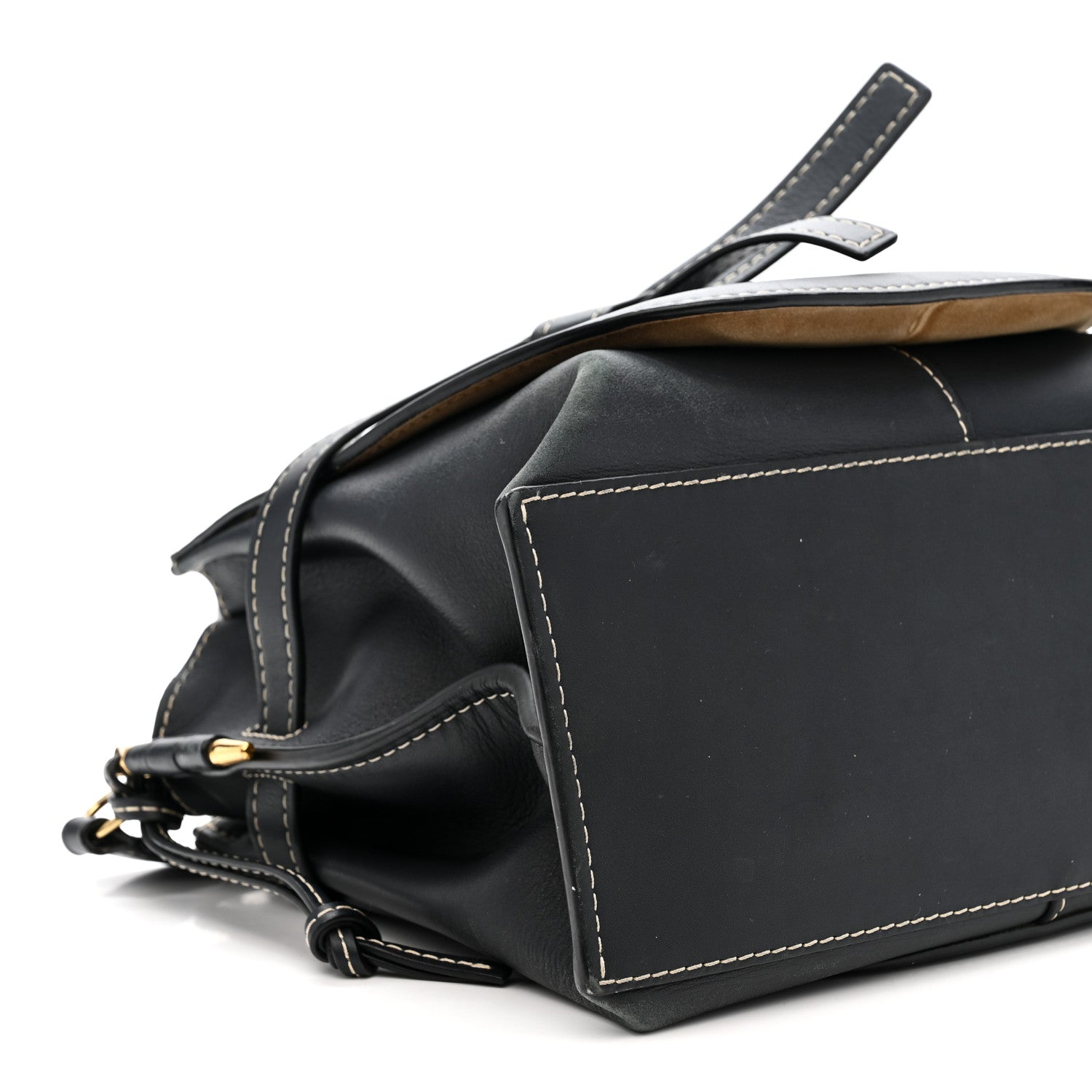 Calfskin Small Gate Tote Midnight Blue