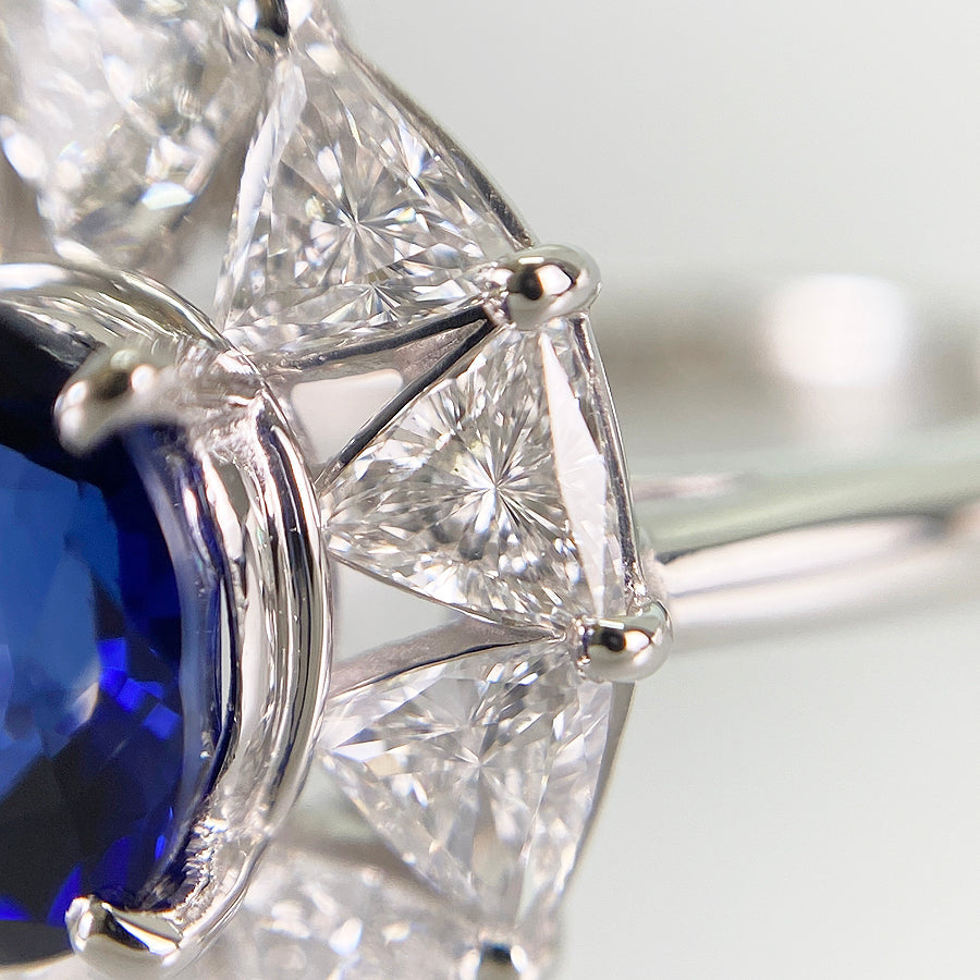 Ring Platinum Sapphire
