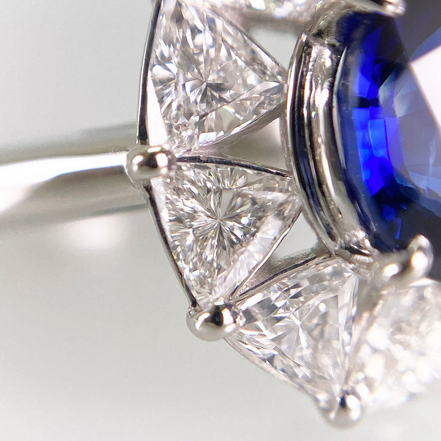 Ring Platinum Sapphire