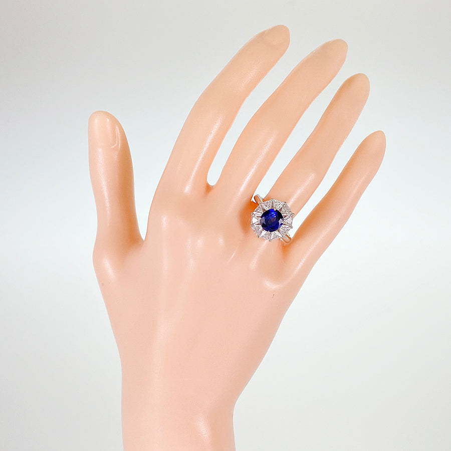 Ring Platinum Sapphire
