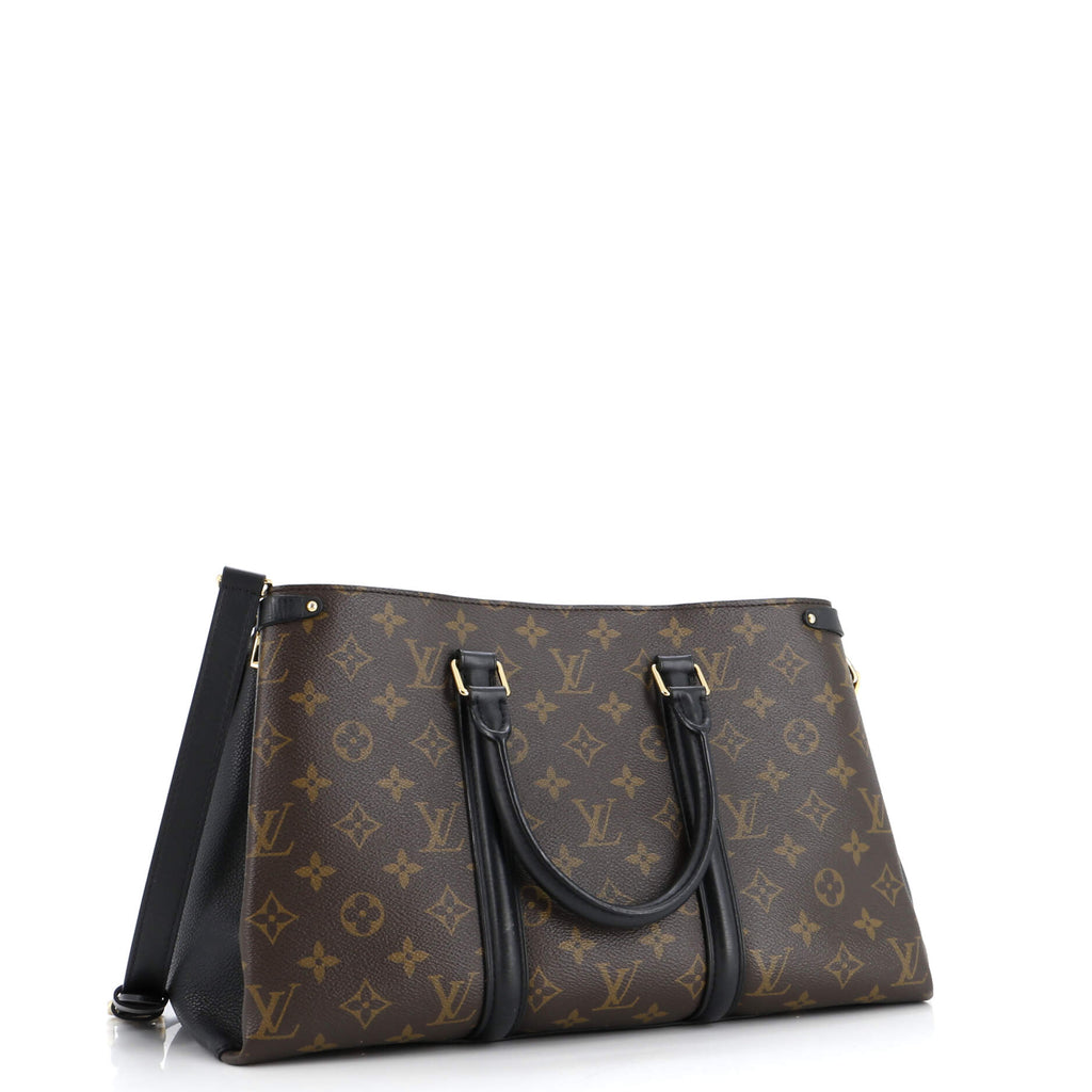 Louis Vuitton Soufflot Tote Monogram Canvas with Leather MM