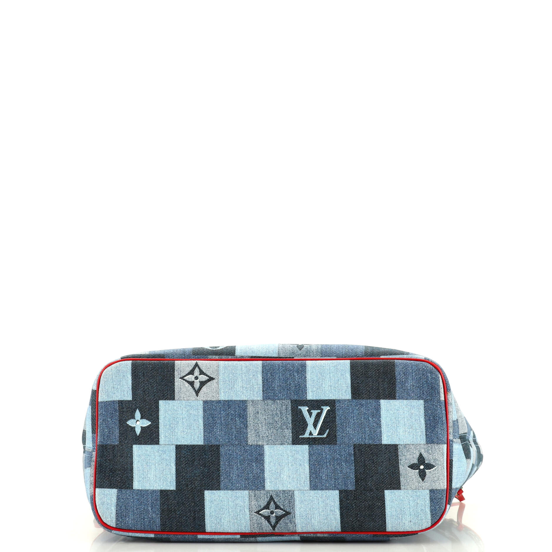 Louis Vuitton Neverfull Tote Damier and Monogram Patchwork Denim MM