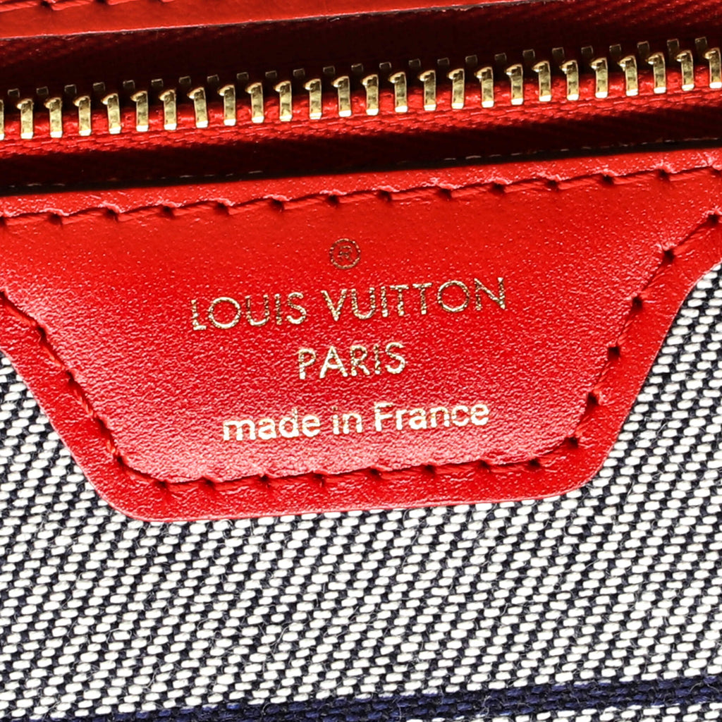 Louis Vuitton Neverfull Tote Damier and Monogram Patchwork Denim MM