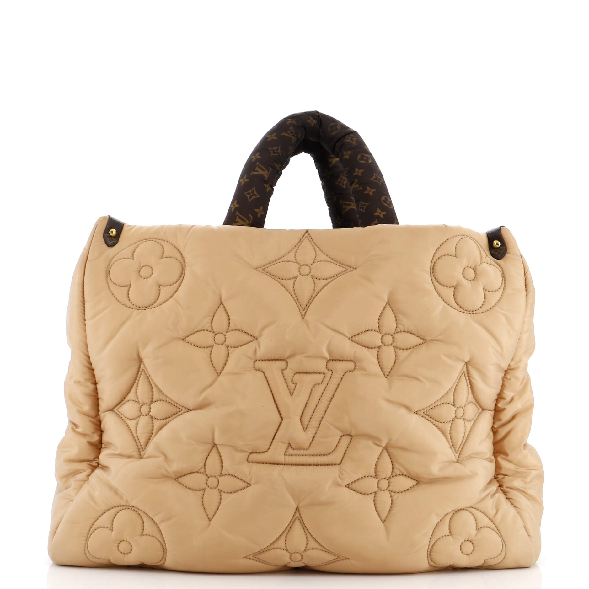 Louis Vuitton Pillow OnTheGo Tote Monogram Quilted Econyl Nylon GM
