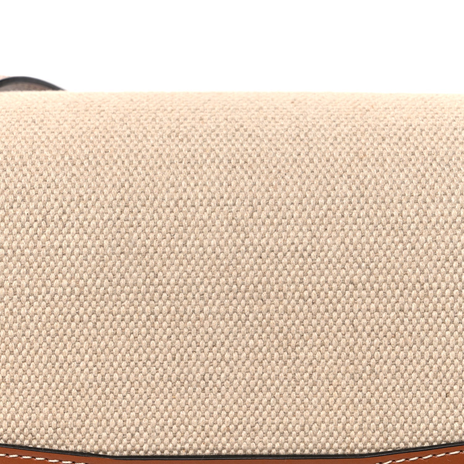 Textile Calfskin Classique Triomphe Bag Natural Tan