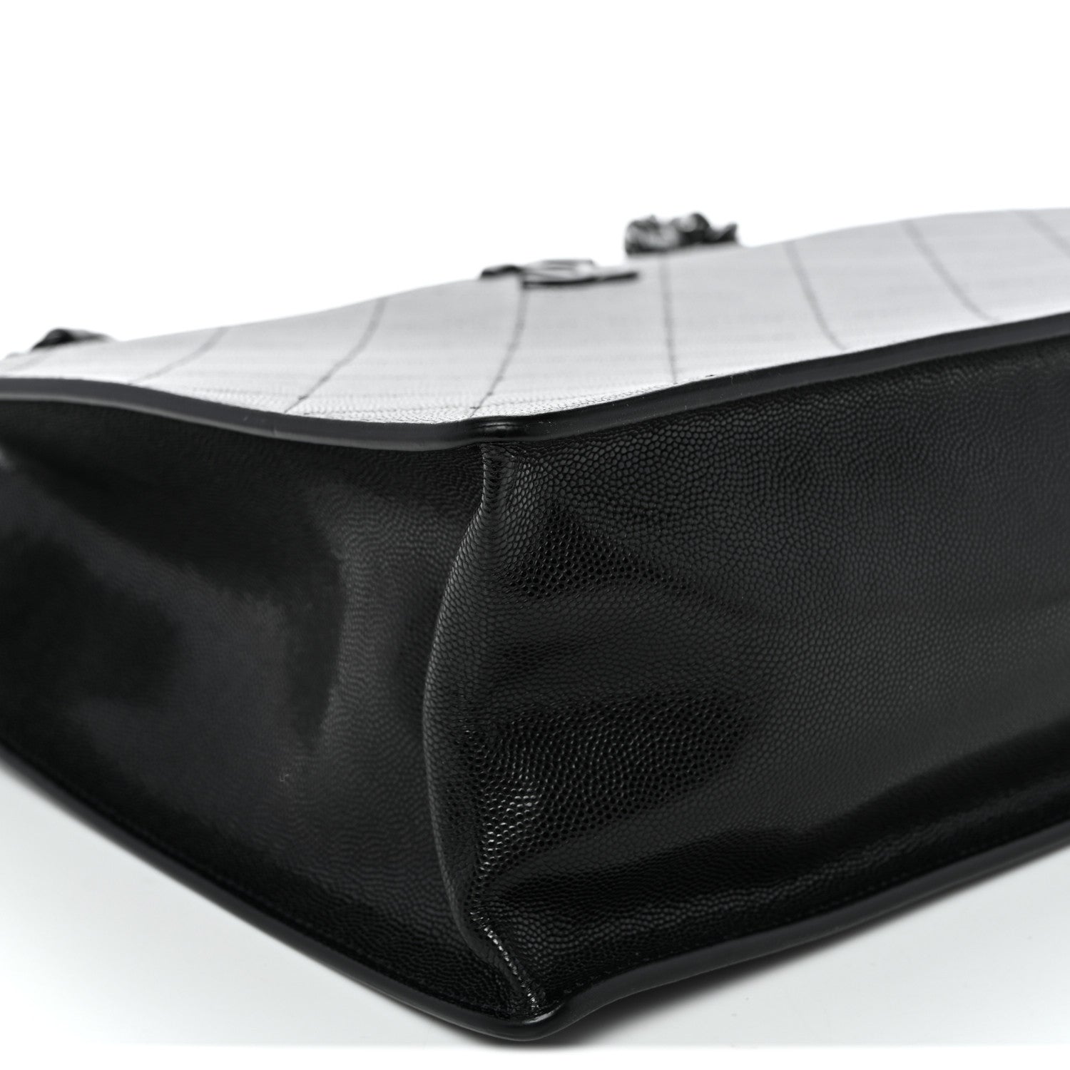 Caviar Quilted My Everything Large Shopping Tote Black