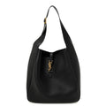 Supple Calfskin Large Le 5 A 7 Soft Hobo  Black