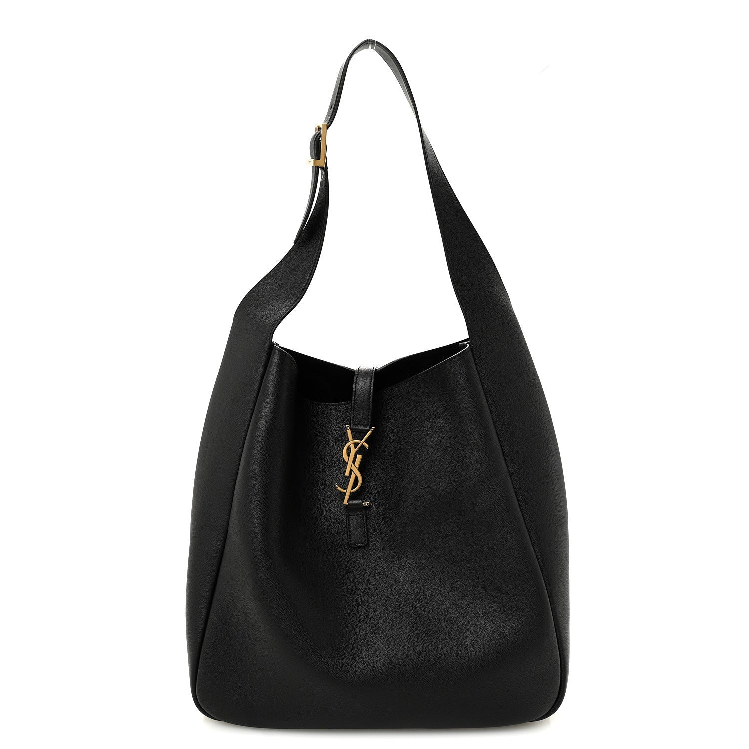 Supple Calfskin Large Le 5 A 7 Soft Hobo  Black