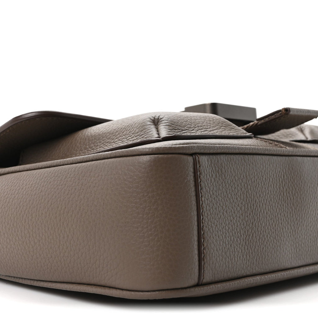 Grained Calfskin Hit The Road Bag Brown