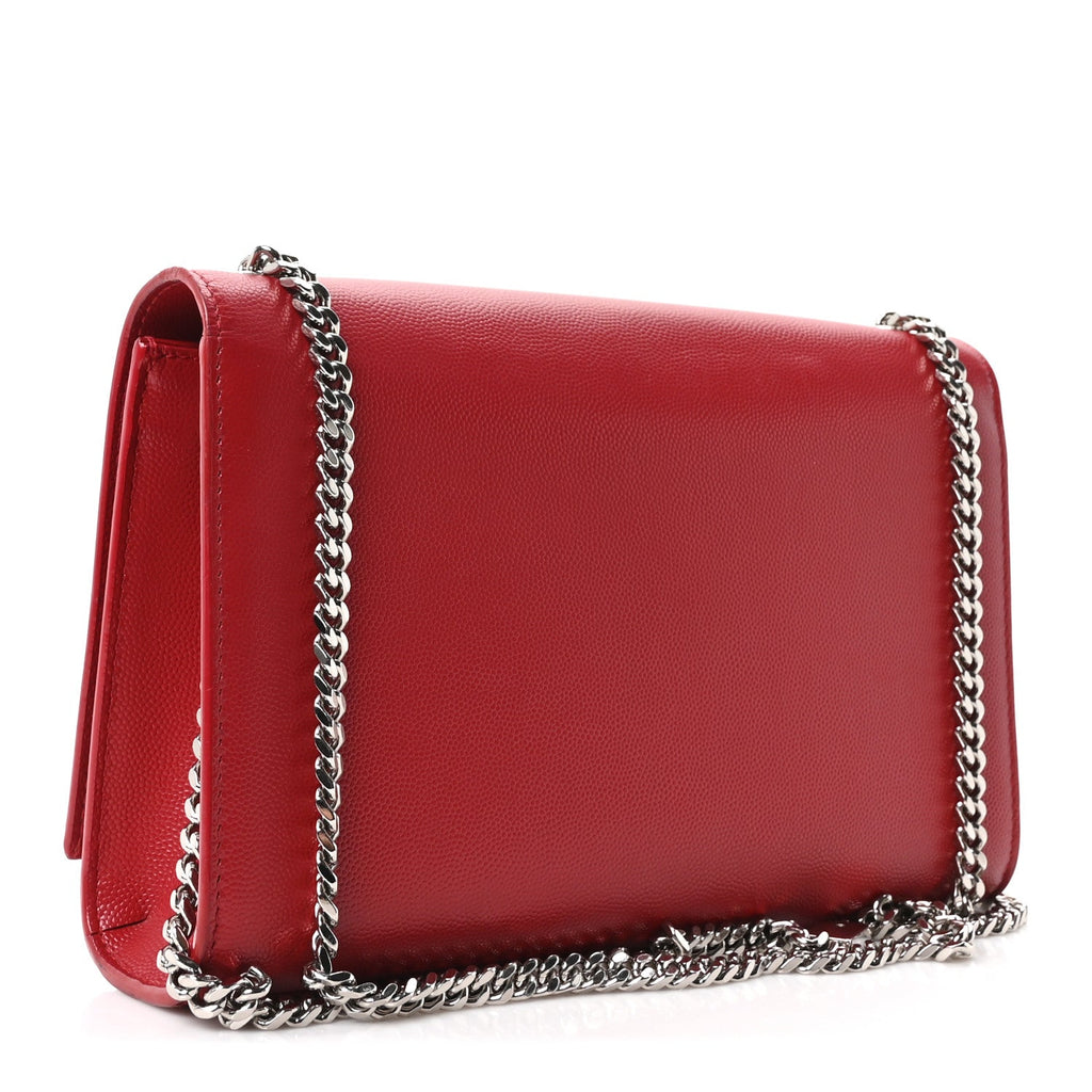 Grain De Poudre Medium Classic Monogram Kate Tassel Satchel Rouge Eros