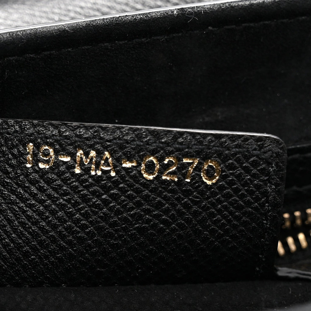 Grained Calfskin Saddle Bag Black
