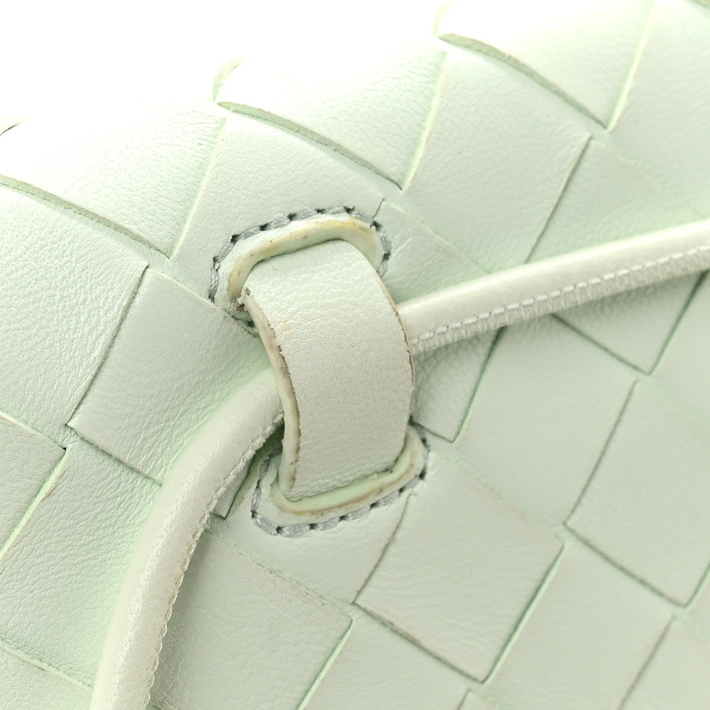 Nappa Intrecciato Mini Crossbody Bag Glacier