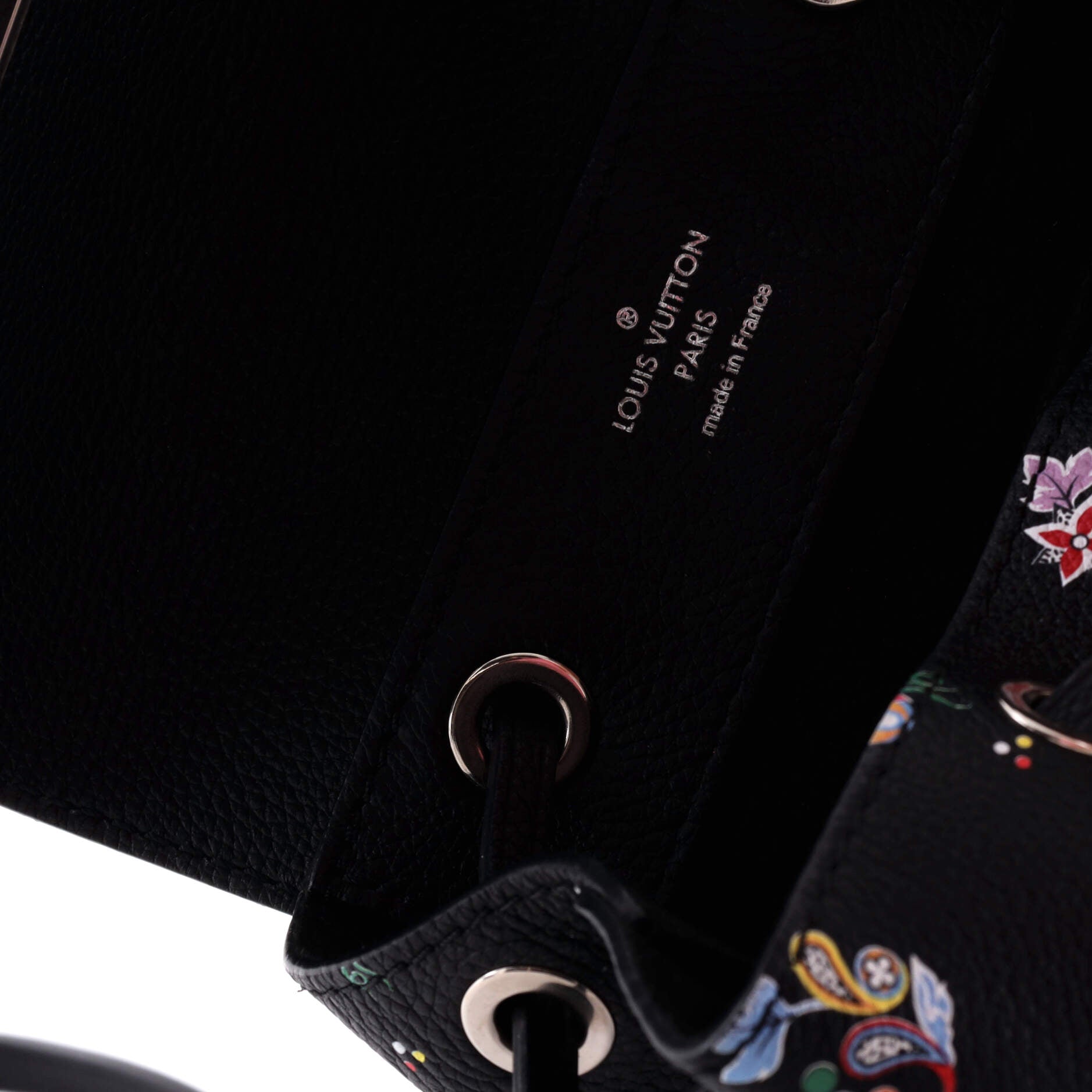 Louis Vuitton Lockme Backpack Floral Printed Leather Mini