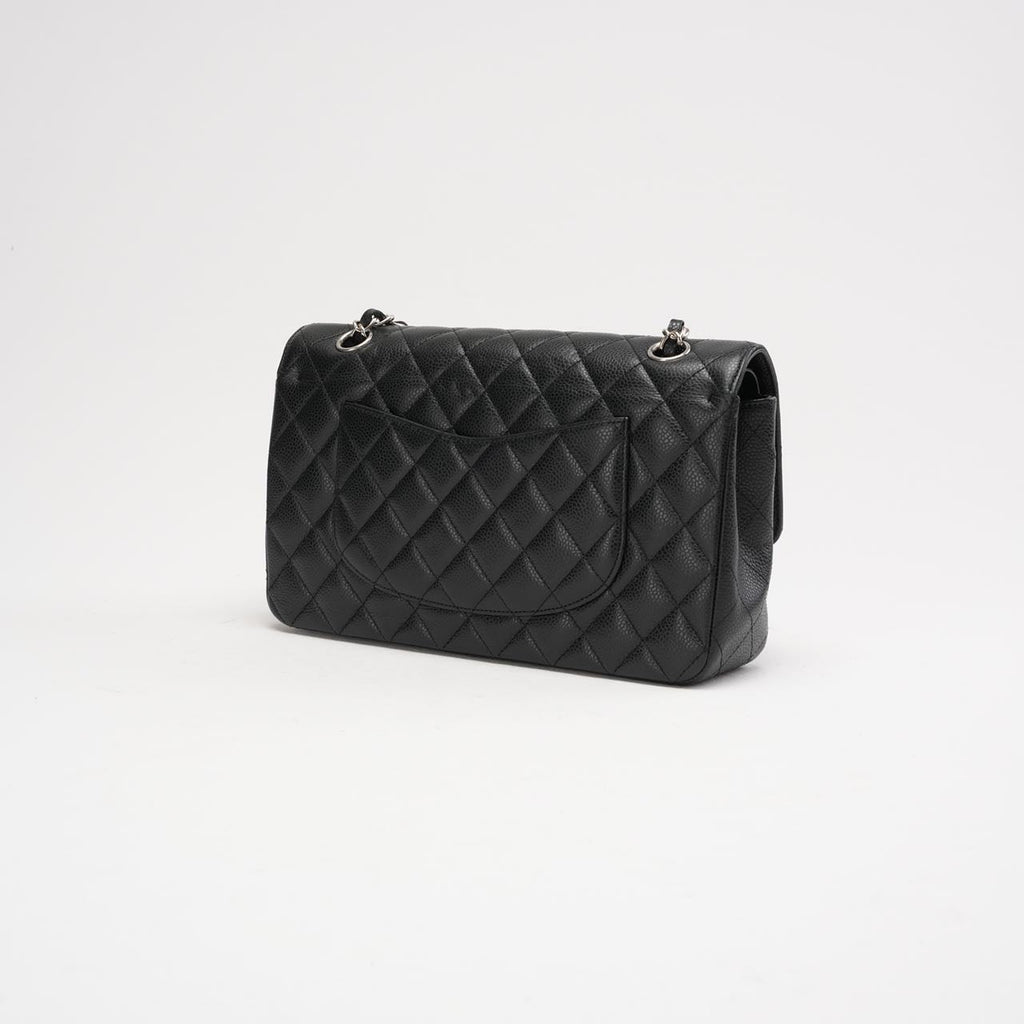 Chanel Classic Medium Double Flap Bag Black Caviar-leather 2010