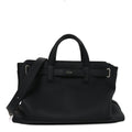 Icons Calfskin Medium Normandie Tote Grey Tote Black