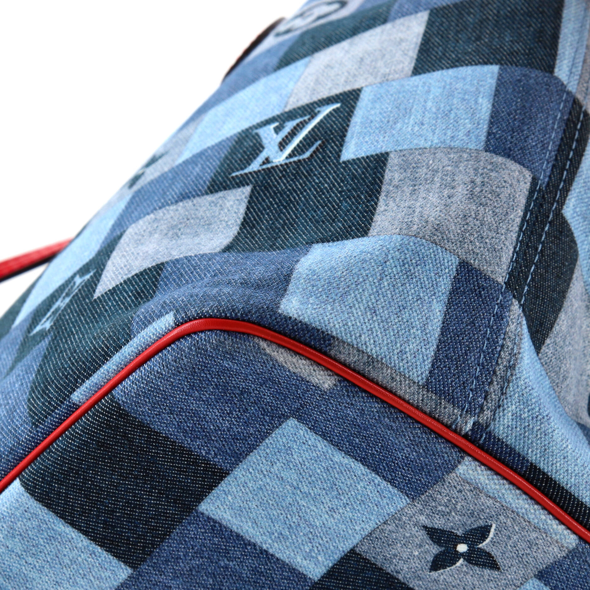 Louis Vuitton Neverfull Tote Damier and Monogram Patchwork Denim MM