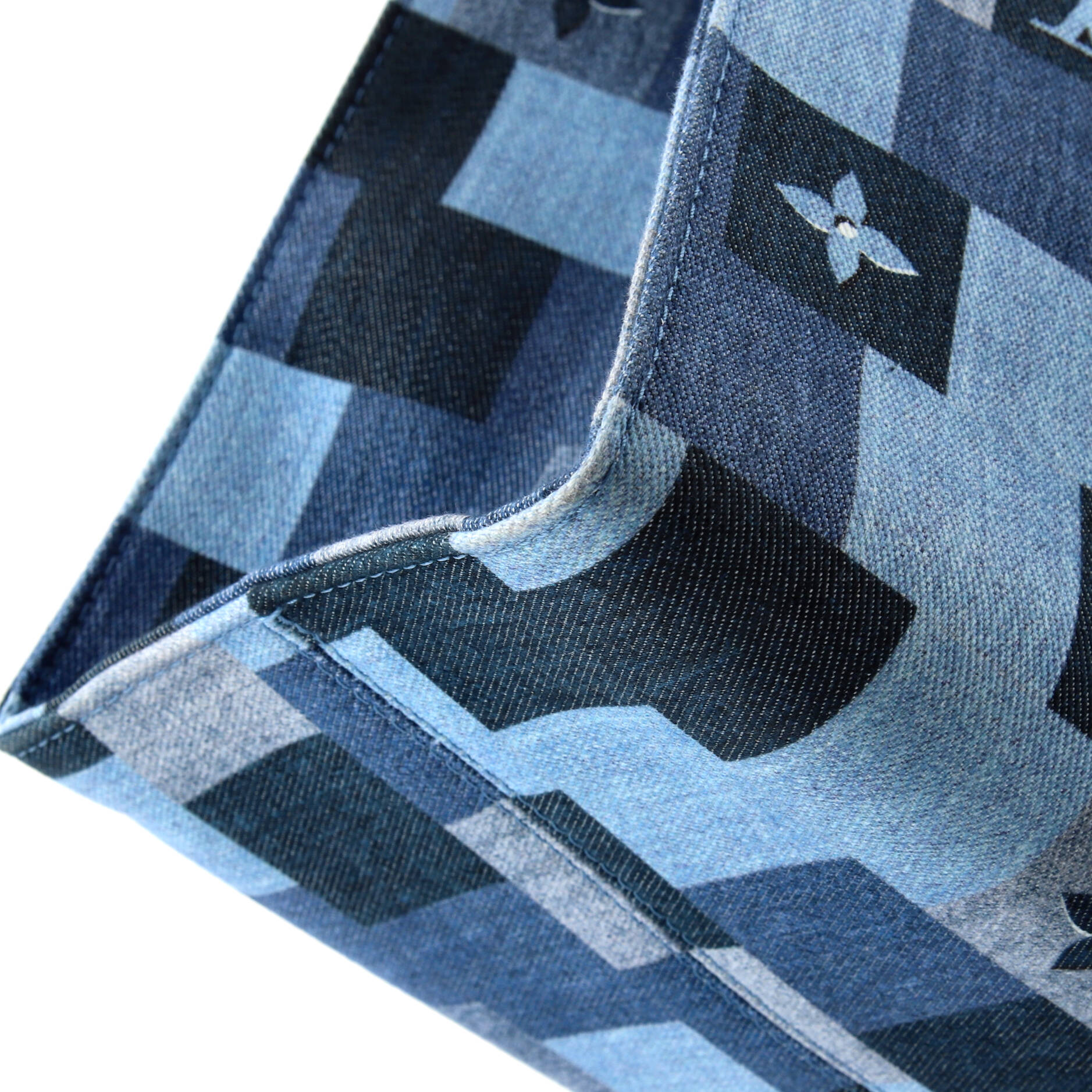 Louis Vuitton OnTheGo Tote Damier and Monogram Patchwork Denim GM
