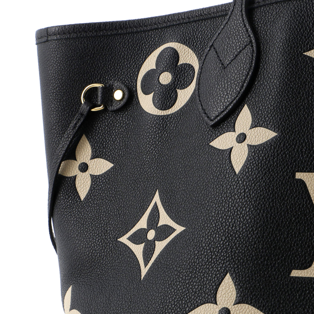 Louis Vuitton Neverfull NM Tote Bicolor Monogram Empreinte Giant MM