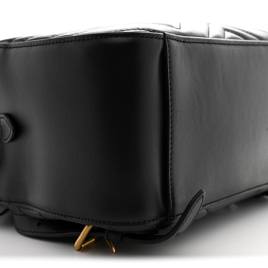 Calfskin Matelasse GG Marmont Dome Backpack Black