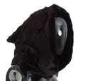 Dolce & Gabbana Purple Weasel Fur Crochet Hood Scarf Women's Hat
