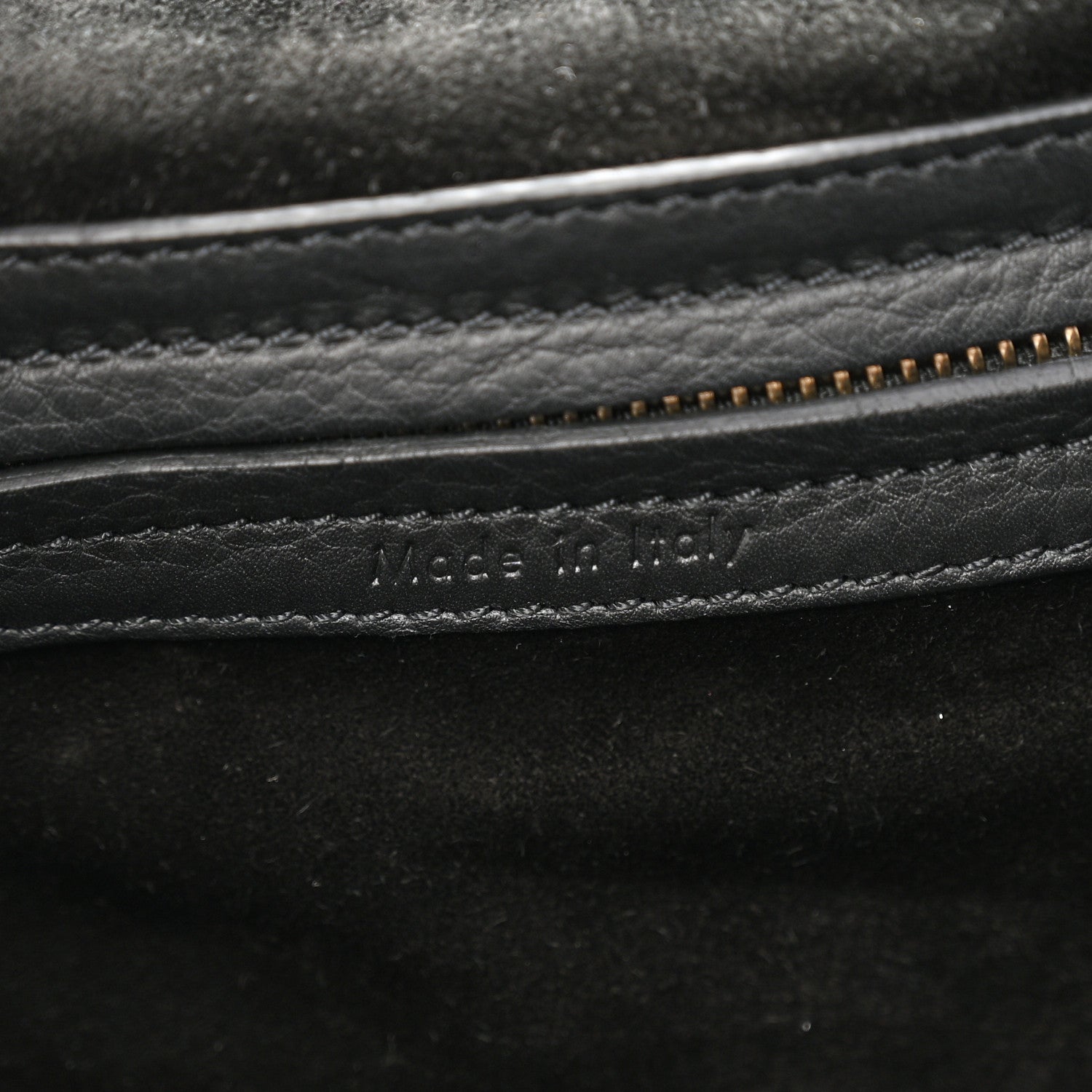 Grained Calfskin Medium Phantom Luggage Black