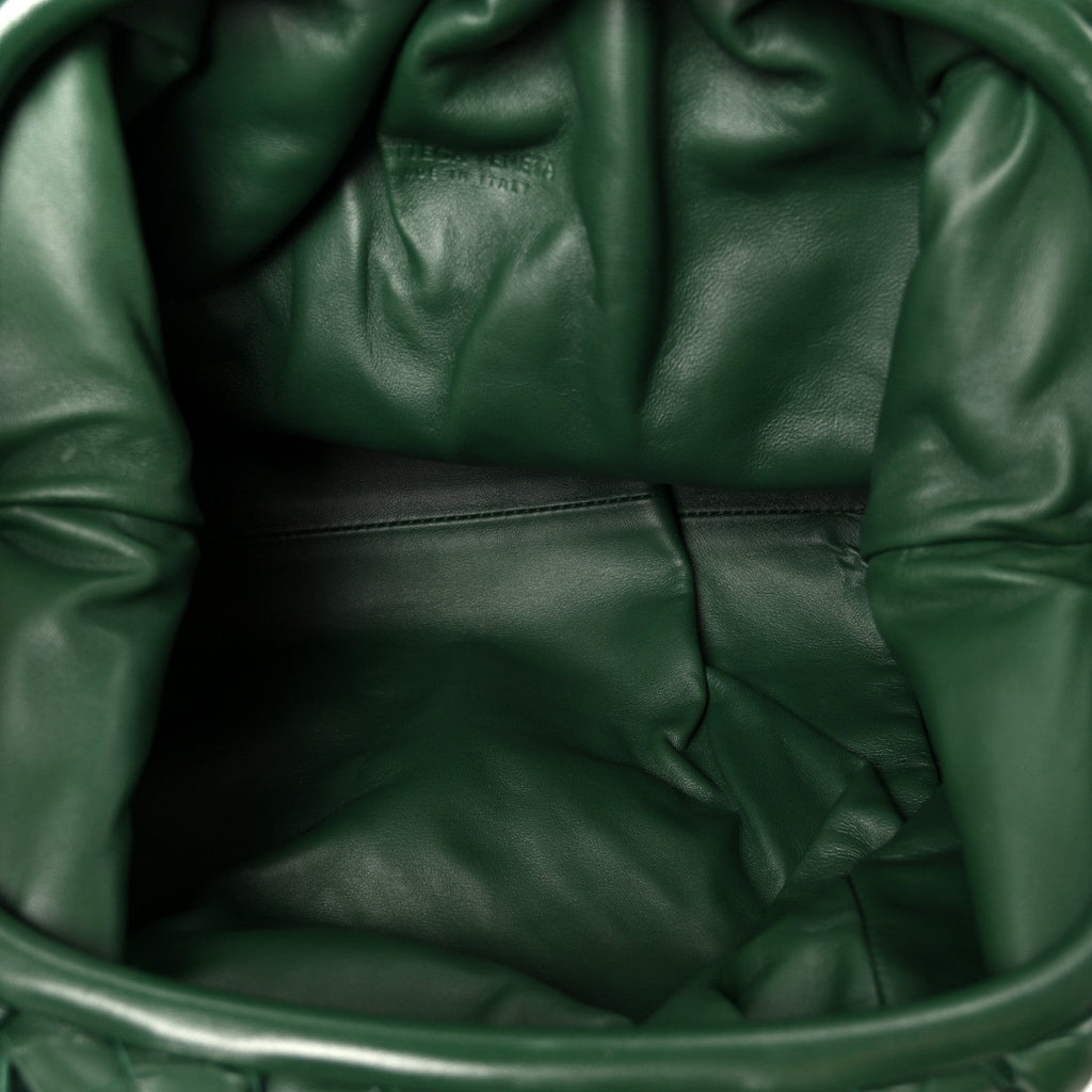 Nappa Maxi Intrecciato The Pouch Oversized Clutch Racing Green