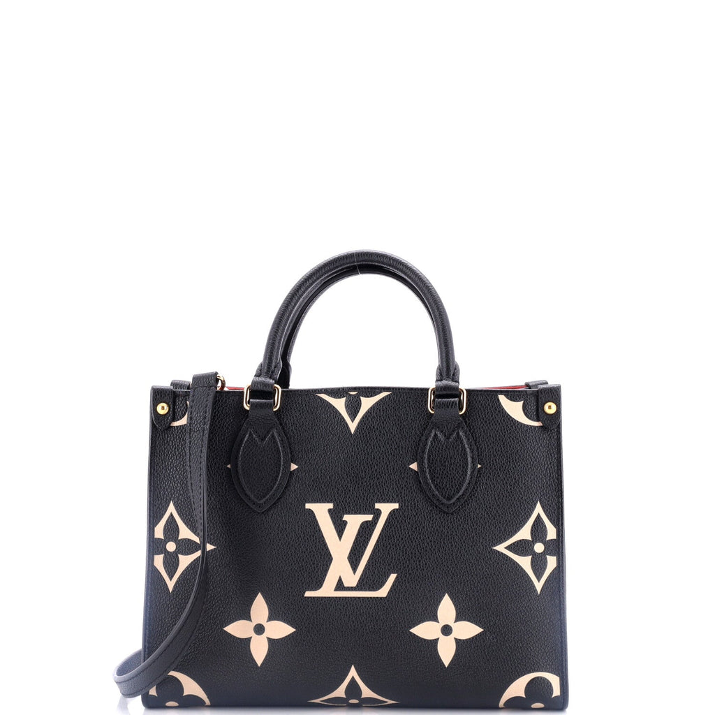 Louis Vuitton OnTheGo Tote Bicolor Monogram Empreinte Giant PM
