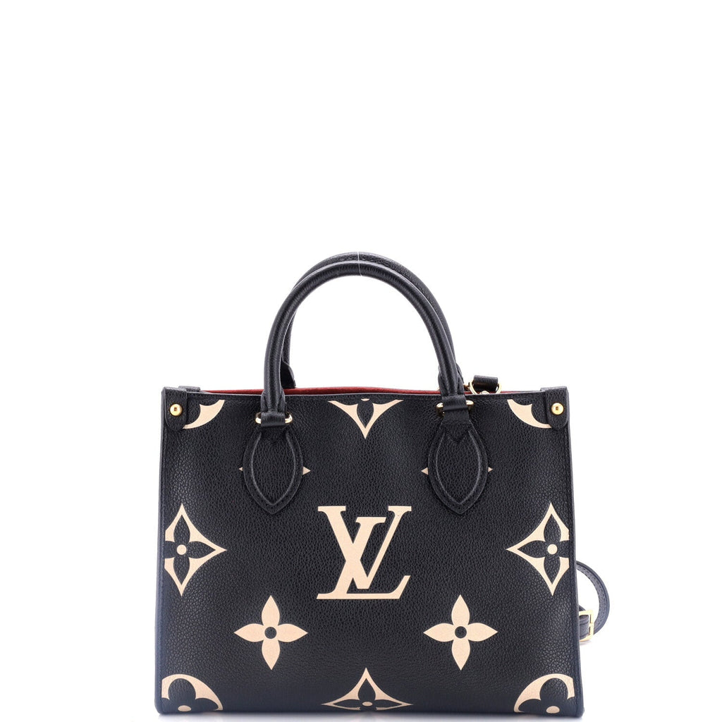 Louis Vuitton OnTheGo Tote Bicolor Monogram Empreinte Giant PM