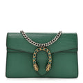 Dollar Calfskin Crystal Super Mini Dionysus Shoulder Bag Emerald