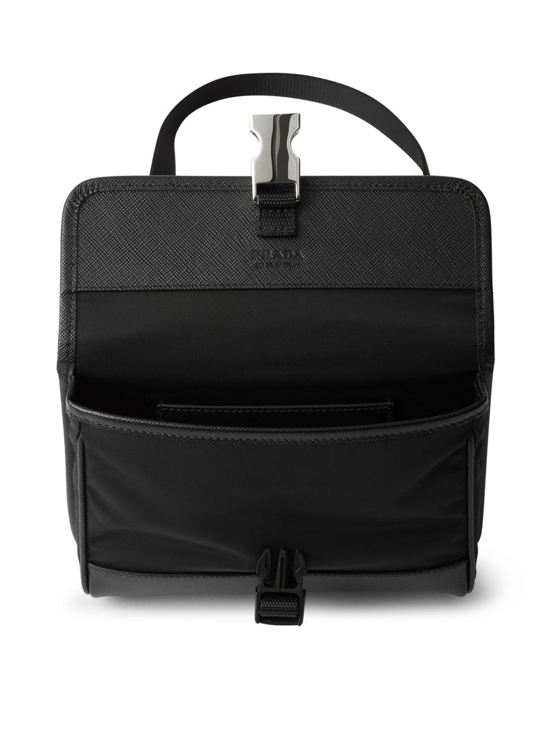 Prada Men Re-Nylon And Saffiano Smartphone Holder