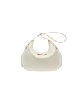 Valentino Garavani Ruffle Shoulder Bag Leather White Leather Shoulder Bag Bag (Authentic  )